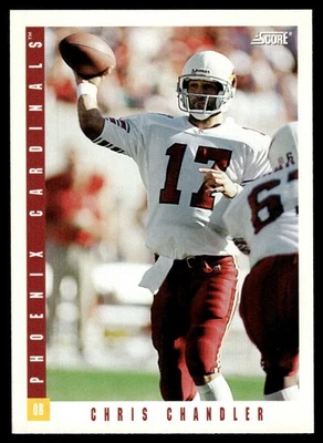 1993 Score Chris Chandler Phoenix Cardinals #167 - Image 1 of 2