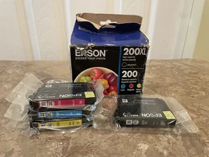 Epson 200XL Black 200 Cyan Magenta Yellow T200XL-BCS T200XL120 T200520 2017 - Picture 1 of 3