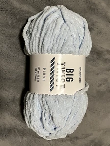 NEW - LOT OF 7 Big Twist Plush Yarn (Pastel Blue, 153 yds) - Picture 1 of 1