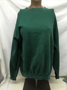 Y2K Adidas Sweatshirt 2XL Green Pull Over Long Sleeve Made in the USA - Picture 1 of 5