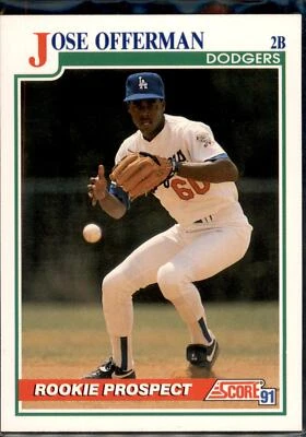 Jose Offerman #343 1991 Score - Image 1 of 2