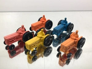 5x TOMTE LAERDAL STAVANGER 19 FARM TRACTOR VINYL TOY -1:43- GOOD - 461 - Imagen 1 de 5