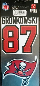 🏈 ROB GRONKOWSKI 87 Tampa Bay Bucs MULTI USE Decal - Picture 1 of 3