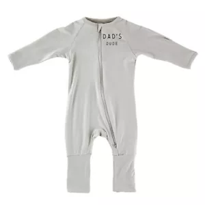 Dad's Dude Romper Baby Boy Girl Kids Jumpsuit Bodysuit Clothes Outfit - 2 Pack - Picture 1 of 7