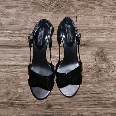 Sandalias de cuña alpargata de karité Banana Republic para mujer de lona negra  Foto 1 de 4