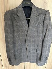 EDWARD SEXTON Savile Row Bespoke Prince of Wales Jacket Sports Coat Blazer 40 L