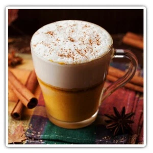2 x Square Stickers 10 cm - Pumpkin Spiced Latte Coffee Vintage  #46222 - Afbeelding 1 van 9