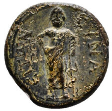 AA: Phrygia. Synaos. Asklepios holding serpent-staff, Senate. Bronze Æ. a1479