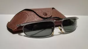 VINTAGE B&L RAY BAN USA PREDATOR ORBS GUNMETAL W2570 WRAP + CASE - Foto 1 di 12
