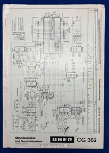 Original UHER Schematic / CG 362 - Picture 1 of 1