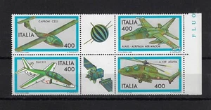 1983 ITALIA REPUBBLICA - Aerei (III) - serie completa con appendici bdf dx MNH - Foto 1 di 1