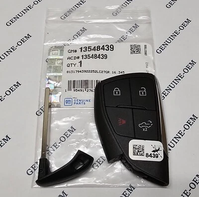 GMC Sierra 1500 2022-24 entrada remota sin llave llavero transmisor GM 13548439 OEM Foto 1 de 3