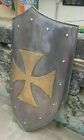 Medieval Brass Cross Shield Antique Medieval Armor Steel 28'' Shield 