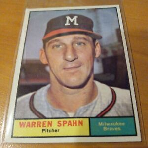 1961 Topps - #200 Warren Spahn, Warren Spahn