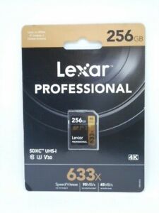 New Lexar Professional 633X 256GB SDXC UHS-I Card