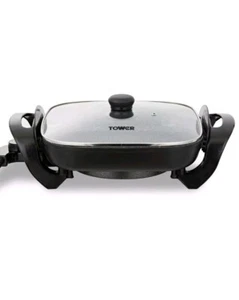 Tower Electric Skillet with Cerastone Pro Non-Stick Coating T14036GRY in Grey - Picture 1 of 9