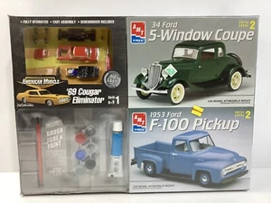 ERTL American Muscle Model Kit, ‘53 Ford-100 Pickup, ‘34 Ford Coupe, ‘69 Cougar - Picture 1 of 4