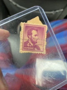 Abraham Lincoln 4 cent stamp purple very rare, Gem! - Picture 1 of 6