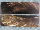Two 5 in. Polished Dyed Brown  Buffalo horn knife scales handles   lot - 264