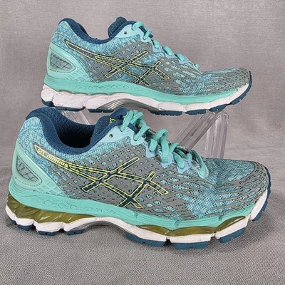 Zapatillas deportivas para correr Asics Gel Nimbus 17 para mujer talla 5 verde azulado T5N5N Foto 1 de 4