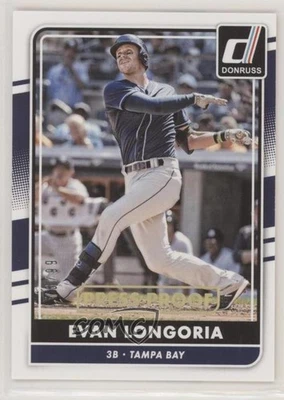 2016 Panini Donruss Press Proof Gold /99 Evan Longoria #142 - Image 1 of 2