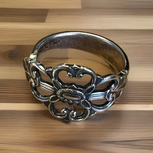 Löffel Ring Vintage Silberbesteck Schmuck Band Recycling Schmuck Erbstück Ring 9,5 - Bild 1 von 5