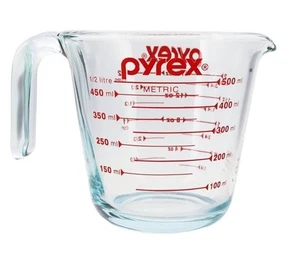 Vintage PYREX 516 Measuring Cup 2 Cup-16 Oz-1 Pint-500 ML - J Handle Durable - Bild 1 von 7