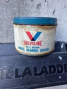 ~VINTAGE~ VALVOLINE BG-2 GRASSO MEDIO PER CUSCINETTI RUOTA 1 LB lattina completa - Foto 1 di 4