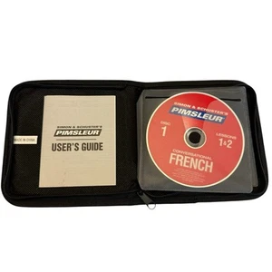 Pimsluer Conversational French 8 CD 16 Lesson Course Simon And Schuster’s - Imagen 1 de 7