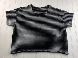 Lululemon Women’s Cropped Stripe Oversized Top T Shirt - Picture 1 of 3