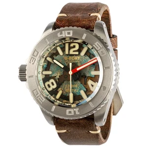 New U-Boat PROFONDO LIMITED EDITION Brown Dial Leather Band Men's Watch 3600 - Picture 1 of 5
