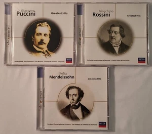 Lot of 3 CD Featuring Rossini Mendelssohn and Puccini Greatest Hits DECCA NM - Picture 1 of 10