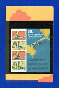 1978 Famosos Australian Aviators Mini Paquete de Estampillas, Sin Abrir, Original - Imagen 1 de 1