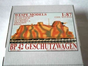 1:87 BP 42 GESCHUTZWAGEN Wespe Models- resin kit 87059 - Picture 1 of 1