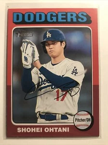 Shohei Ohtani 2024 Topps Heritage #371 TARGET RED BORDER PARALLEL SP ANGELS NICE - Bild 1 von 2