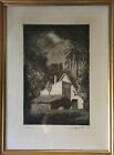 Etching Valencia Juan Chono Solbes House With Palm Spain 14 13/16X10 13/16In