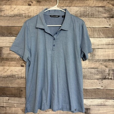 Camisa polo de golf Travis Mathew para mujer azul cuatro botones elástica talla XXL Foto 1 de 4