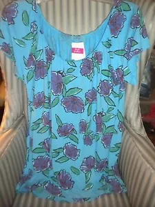 NWT FRESH PRODUCE "SUMMERTIME" PATTERN ANYDAY TOP IN LAGUNA..(S) - Picture 1 of 1