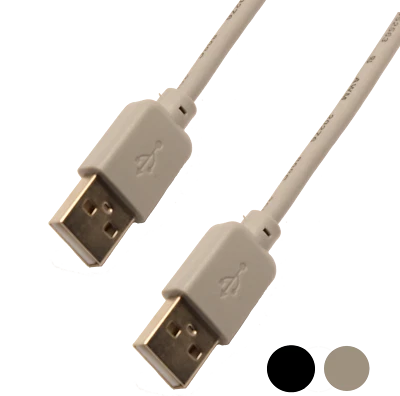 USB Kabel Datenkabel Anschlußkabel Verbindungskabel 2 Stecker USB-A USB A Kabel - Bild 1 von 2