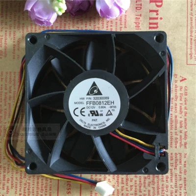 DELTA FFB0812EH 12V 0.8A 4Pin Fan 80x80x25mm PWM Server Cooing Fan - Image 1 of 3