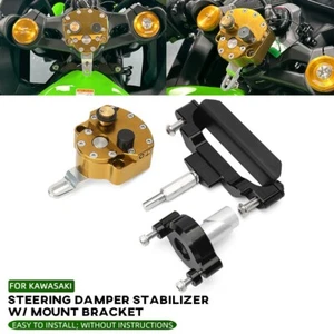 Estabilizador de amortiguación de dirección con soporte de montaje para KAWASAKI NINJA ZX-4R ZX25R ZX4RR - Imagen 1 de 24