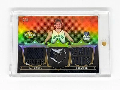 2007-08 Topps Triple Threads Relics Sepia #TTR-41 Pau Gasol /9 Memphis Grizzlies - Image 1 of 2