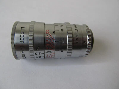 Vintage Elgeet 11/2" (38mm) f/2.5 Cine-Tel Lens ***~19mm Screw Mount/Not C or D - Image 1 of 4