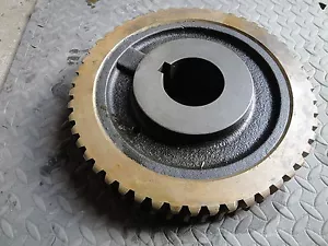 Engranaje de gusano de latón/acero grande 51 dientes 13" diapositiva 75 libras -- 7282 512650 NUEVO - Imagen 1 de 11