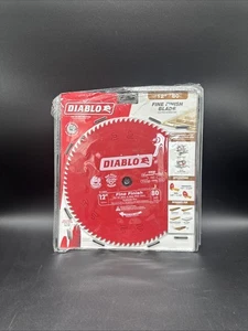 Diablo D1280X Lama per seghetto in carburo di legno finitura fine 12 pollici 80 denti taglio trasversale - Foto 1 di 1