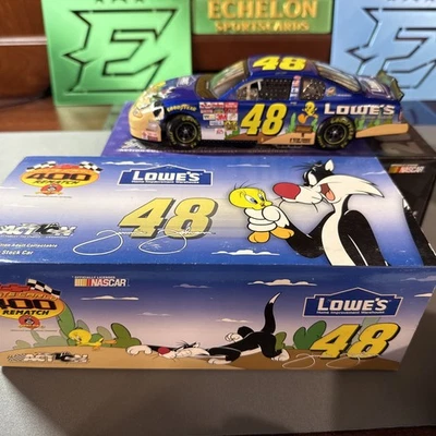Jimmie Johnson #48 Lowe’s Looney Tunes Rematch 2002 1/24 Nascar Die Cast - Image 1 of 4