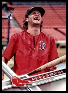 Actualización Topps SP 2017 variación de imagen Andrew Benintendi novato Medias Rojas de Boston - Imagen 1 de 2