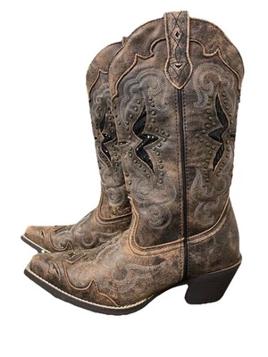 Laredo Lucretia Western Boot Brown Womens Size 8W - Image 1 of 4