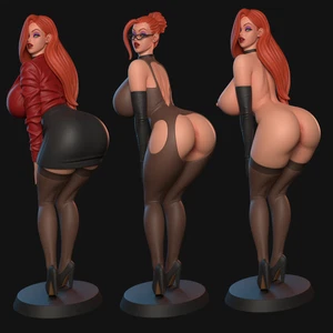 Texelion NSFW Figure |Jessica the Secretary Bodystocking | 3D Resin Multi Scale - Picture 1 of 6