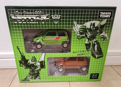 Transformers G1 E-Hobby Green Skids Screech NEW SEALED Takara Mudflap ROTF Twins - Image 1 of 4